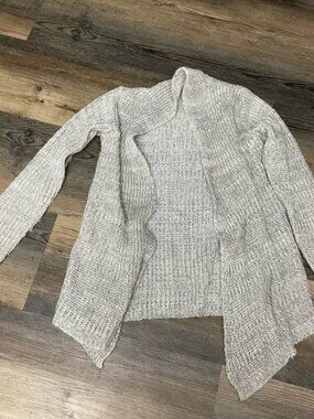 Rue21 Women's Light Gray Open-Front Cardigan